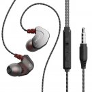 MINZEN Earbuds Wired Earphones in Ear Headphones Noise Isolating Bass Gray
