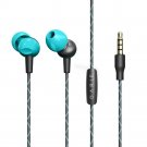 Earphones, in-Ear Headphones with Microphone Music Stereo Earbuds Sky Blue