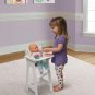 Badger Basket White Doll High Chair with Plate, Bib, and Spoon White/Gingham