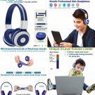 Durable Wireless Bluetooth Headsets Share Port w/ Microphone for Girls Boys Grey