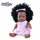 Nice2you Black Baby Doll African Girl for Kids Age 3 4 5 6 7 Purple