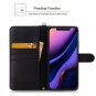Flip Wallet Case for iPhone 11 Pro Max Wrist Strap Magnetic Closure Burgundy