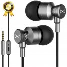 Marsno Earbuds, in Ear Earphones Headphones with Microphone,in-Line Gray