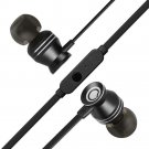 GGMM Earbuds Wired Earphones Noise Isolating with Microphone Black