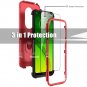 lovpec Moto G7 Power Case, Supra Case with Soft TPU Screen Red
