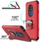 lovpec Moto G7 Power Case, Supra Case with Soft TPU Screen Red