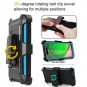 Aetech Motorola Moto G7 Play Phone Case with Belt Clip Screen Protector Blue