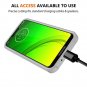 Moto G7 Play Case, Sofer Hybird Drop Protection Sleek Slim Dual Green Marble