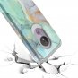 Moto G7 Play Case, Sofer Hybird Drop Protection Sleek Slim Dual Green Marble