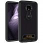 LEEGU Moto Z4 Play Case, Full Body Rugged Clear Heavy Duty Bumper Case Black