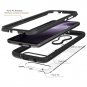 LEEGU Moto Z4 Play Case, Full Body Rugged Clear Heavy Duty Bumper Case Black