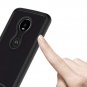 LEEGU Moto Z4 Play Case, Full Body Rugged Clear Heavy Duty Bumper Case Black