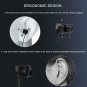 Earbuds, Vogek Tangle-Free Flat Cord Ergonomic in-Ear Headphones with Black