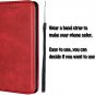 Wallet Case for iPhone 8/ 7 Plus Genuine Leather Red Book Magnetic Closure Stand