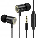SoloWIT S2 Corded Earbuds HiFi Dynamic Earphones with Deep Bass Driven/ Black