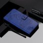 Cmeka 3D Butterfly Wallet Case for Motorola Moto Z4 Play Slim Flip D-Blue