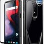 Case for OnePlus 6 with Tempered Glass Scratch Resistant Full-Body Rugged Clear