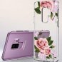 Case for Galaxy S9 Plus Hybrid Hard Floral Pink Rose