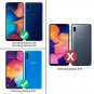 Case for Samsung Galaxy A20/ A30/ A50 with Glass Screen Protector Glitter Women
