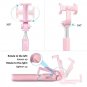 Selfie Stick Tripod POKANIC Bluetooth Wireless Remote Control Extendable Pink