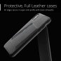Full Leather Wallet Case for iPhone Xs Max Card Slots Natural Aging Effect Olive