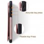 Wallet Case for iPhone 11 Pro Max Double Magnetic Clasp Kickstand Card Holder