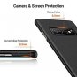 Case for Galaxy S10 Plus Slim Fit Hard w/ Matte Finish Grip Ultra-Thin Black