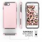 Case for iPhone 7 Plus/ 8 Plus Ultra Defender TPU PC Shock Absorbent Rose Quartz