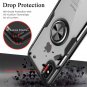Case for iPhone 11 Pro Max Kickstand Ring Holder Magnetic Back Cover Clear/Black