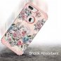 Case for iPhone 8 Plus/ 7Plus Bumper Drop Protection Women Flower/Rose Gold Pink