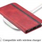 Wallet Case for iPhone 11 Pro Max Shockproof Magnetic Flip Cover Stand Red