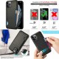 Wallet Case for iPhone 11 Pro Max Carbon Fiber Slim Protective Card Holder Black