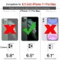 Wallet Case for iPhone 11 Pro Max Carbon Fiber Slim Protective Card Holder Black