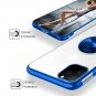 Case for iPhone 11 Pro Max w/ Ring Kickstand Ultra Slim Soft TPU Electroplated F