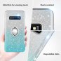Case for Galaxy S10 Plus Glitter Ring Holder Stand Rhinestone Bling Luxury Fashi