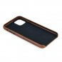 Wallet Case for iPhone 11 Pro Max Ultra Slim Top Grain Genuine Leather Brown