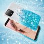 Case for Google Pixel 4 XL TPU Flow Glitter Bling Sparkle Cute Gradient Teal NEW