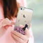 Case for Phone 5S SE/SE 2 w/ 2 Pack Screen Protector Shiny Glitter Girl Women