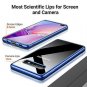 Crystal Clear Galaxy S10+ Plus Ultra-Thin Cover Slim Fit Flashy Edge Glossy Blue