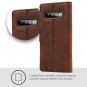 Wallet Case for Galaxy S10 Plus Luxury Genuine Leather Flip Cover w/ Stand Brown