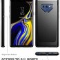 Case for Samsung Galaxy Note 9 Carbon Fiber Shock Absorbing Slim Fit TPU Black