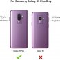 Case for Galaxy S9 Plus ard Plastic Hybrid Dual Layer Protective Peony/Rose Gold