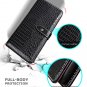 Wallet Case for iPhone 11 Pro Max Durable Crocodile Grain Leather Men Women