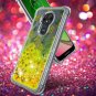 Moto G7 Play Case,XT1952 Case,Numy Glitter Liquid Quicksand Pineapple