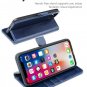 Leather Wallet Flip Case for iPhone 11 Pro Card Holder Kickstand Magnetic Blue