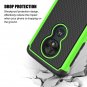 SYONER Shockproof Phone Case Cover for Motorola Moto G7 Play/T-Mobile Green