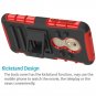 Yiakeng Moto G7 Optimo Case, Play Heavy Duty Protection Red