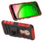 Yiakeng Moto G7 Optimo Case, Play Heavy Duty Protection Red