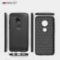 AVIDET Moto G7 Case, Lightweight Slim Soft Carbon Fiber TPU Cover with...