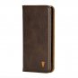 Genuine Leather Stand Case for Apple iPhone 11 Exquisite Grain DetailDark Brown